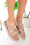 Genetti Krem Halat Sandalet - 4