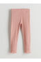 Lcw Baby Pink Crew Neck Long Sleeve Basic Baby Girl Pajamas Set - 5