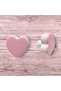 8 Pcs Pink-White Color Heart Handle Model, Baby and Kids Room Handles - 3