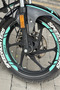 Mint Green Rim Stripe Sticker Sticker Set for Mondial Drift-L (8 Pieces) - 3