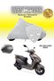 Arora Freedom 50 Rear Bag Compatible Motorcycle Tarpaulin, Cover Gray