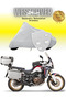Honda Crf1000L Africa Twin Adventure Sports Dct Rear Bag Compatible Motorcycle Tarpaulin, Cover Gray