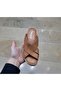 Women's Inside-Outside Genuine Leather Orthopedic Massage Sole Padded Heel Cross Slippers - 2