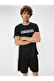 Sports T-Shirt Slogan Printed Crew Neck Short Sleeve - 2