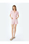 Shirt Collar Button Short Sleeve Shorts Pajama Set