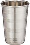 Stainless Steel Beaded Coffee Glass, Silver, 10 cm, STGF001