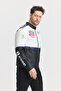 Men's Oversize Biker Coat Striped Garnished College Coat Racer Men's Jacket - 5
