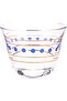 Cawa Cup 3Pcs L(6CM) XW(6CM) XH(5CM) Clear, blue, golden - 3
