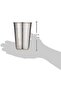 Stainless Steel Beaded Coffee Glass, Silver, 10 cm, STGF001 - 4