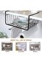 2 Pack Under Shelf Basket with Hooks – Stable Hanging Storage for Kitchen,  Bathroom (Black) - 3