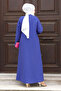 Pat Detailed Zippered Ferace TSD240212 Cobalt Blue - 5