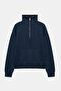 Sweatshirt with Half Zipper Modal
