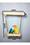 Double Sided Bird Parrot Perch with Chain - 2