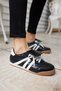 Eduard Women's Black Vertical Detail Sneakers - 8
