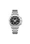 LC08104.350 Men Multi Function Display Watch & Metal Strap Silver