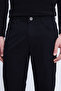Black Regular Fit 5 Pocket Cotton Canvas Trousers - 3