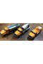 Toy Construction Trucks Digger Mixer Case Carrier Set of 3 Metal - 6