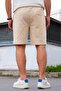 Stone Regular/Normal Cut Mid-Length Elastic Waist Lace-Up Detail Stitching Detailed Shorts Tmnss20Sr0070 - 4