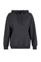 Anthracite Kangaroo Pocket Hooded Boyfriend Ribbed Knitted Thick Sweatshirt - 10