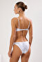 Yılan Desenli Aksesuarlı Straplez Kaplı Regular Normal Bel Bikini Takımı TBESS25BT00074 - 5