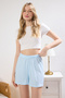 Mavi-Çok Renkli 3'lü Paket %100 Pamuklu Çiçekli ve Çizgili Örme Pijama Altı THMSS25PJ00014 - 4