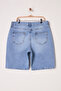 Açık Mavi Yüksel Bel Straight Fit %100 Pamuk Non-Stretch Denim Büyük Beden Şort TBBSS25AP00016 - 3