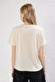Taş %100 Pamuk Nakışlı Regular/Normal Kalıp Örme T-Shirt TWOSS24TS00160 - 4