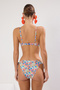 Çiçek Desenli Regular Düşük Bel Bikini Altı TBESS24BA00121 - 5