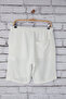 White Oversize Linen Look Draped Summer Shorts & Bermudas Tmnss25Sr00004 - 8