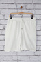 White Oversize Linen Look Draped Summer Shorts & Bermudas Tmnss25Sr00004 - 5