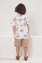 Tile Boy's Cotton Printed Woven Shirt Shorts Bottom-Top Suit Tkdss25Au00054 - 3