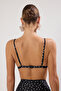 Puantiyeli Üçgen Kaplı Bikini Üstü TBESS20BU0268 - 4