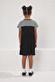 Black Midi Striped Knitted Dress Tkdss25El00059 - 3