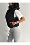 women's mock neck zip-up short puffer vest with side pockets - 5