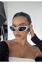 Darkgreen Black Retro Sunglasses - 6