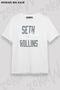 Unisex Oversize Fit Seth Freking Rollins Design Printed Tshirt