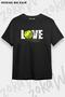 Unisex Oversize Fit Tennis Love Racket and Ball Design Printed Tshirt