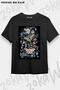 Unisex Oversize Mold Moon Moth Design Printed Tshirt