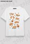 Unisex Oversize Capybara Cute Seamless Pattern Design Printed Tshirt