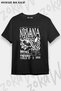 Unisex Oversize Nirvana Sub Pop Rock Metal Print T-Shirt