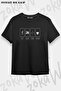 تي شيرت مطبوع بتصميم كمبيوتر كبير الحجم للجنسين