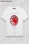 Unisex Oversize Mold Targaryen Game of Thrones Design Printed Tshirt