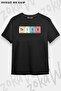 Unisex Oversize Die Periodic Table Think Chemist Design Printed Tshirt