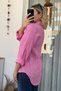 Pink Jacquard Shirt with Long Sleeve Channel - 2