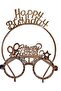 Happy Birthday Crown Glasses Set Happy Birthday Party Accessory Crown Glasses