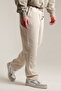 Men's Baggy Loose Fit Pique Trousers with Back Pockets - 4
