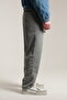 Men's Baggy Loose Fit Pique Trousers with Back Pockets - 5