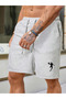 Men's Summer Combed Cotton Shorts Bermuda Capri Slim Fit Jogger - 2