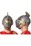 Silver over Gold Color Roman Byzantine Helmet with Movable Head 25X20 cm
