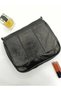 Genuine Leather Large Women's Handbag, Shoulder Bag, Crossbody Bag and Messenger Bag, Black Color - 2